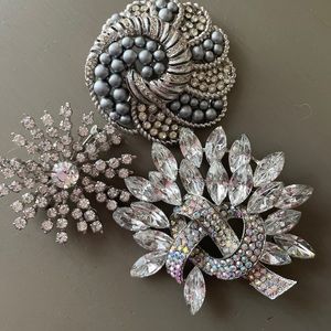 Vintage/vintage inspired brooches- set of 3